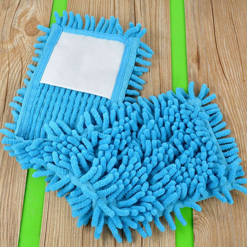 Enkel vask 1pc flat sammenleggbar mopp flat fille erstatte mikrofiberstoff korall chenille fløyelsklut 40 x 12 cm klut ladehode