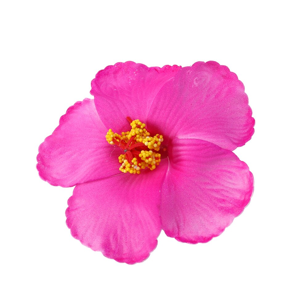 1 pc hibiskusblommor hawaiiska blommor konstgjorda blommor för bordsdekoration fest gynnar förnödenheter (lila): Som visat