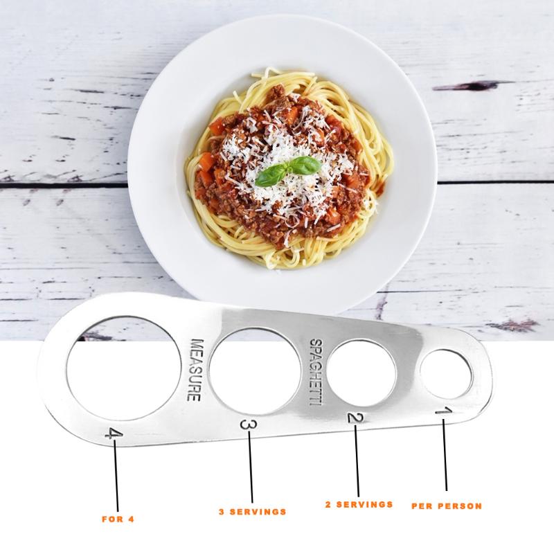 Stainless Steel Spaghetti Measurer Pasta Noodle Measurement Ruler Kitchen Cooking Measuring Control Tools