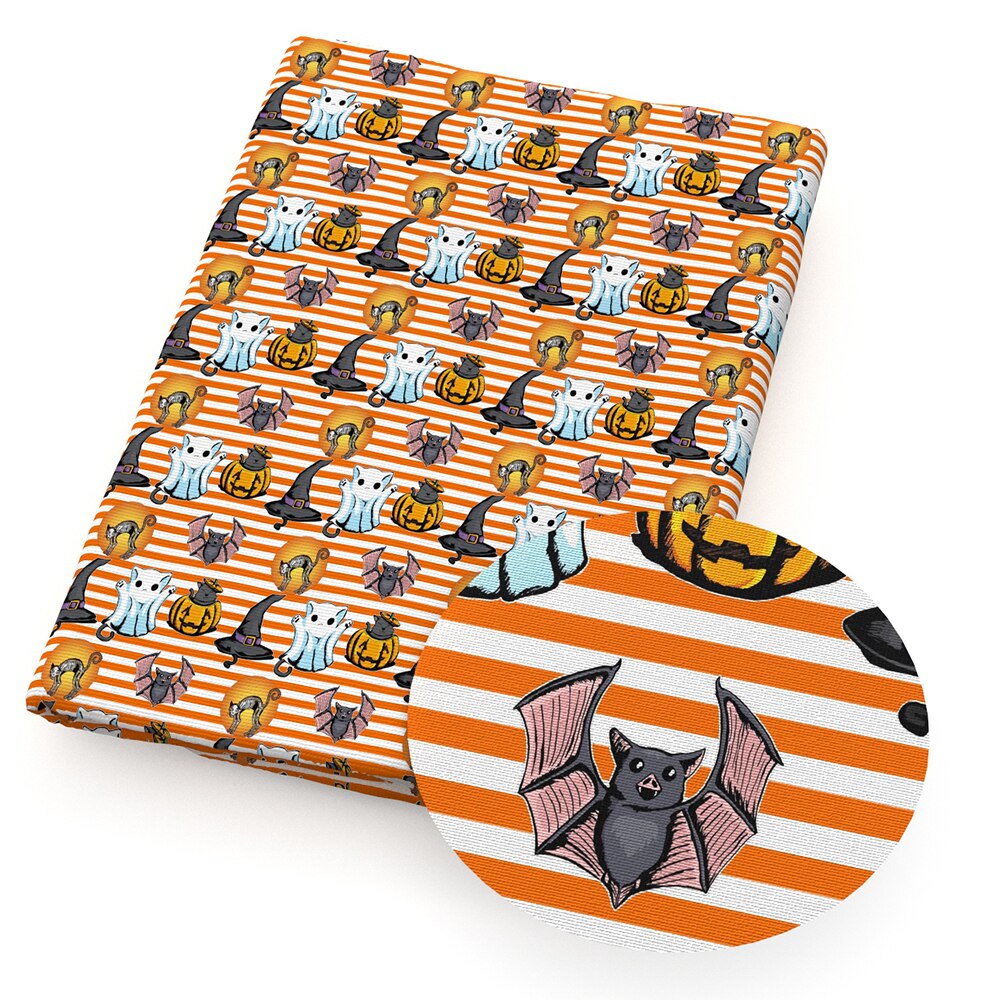 50*140cm halloween-tematryck polyester bomullstyg för tissue barn hemtextil för sömnad docka brudklänning  ,1 yc 11374: 1107820001