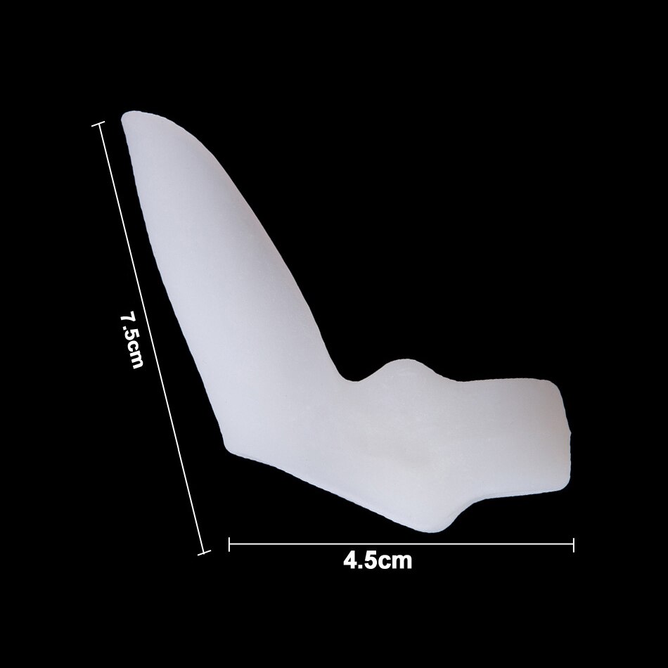 2 stuks Tenen Overlappende Separator Voet Hallux Valgus Orthese Tenen Aligner Siliconen Bunion Care Voetverzorging Tool Teen Separator