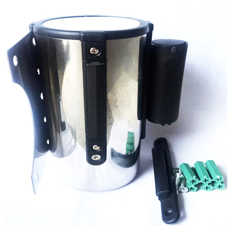 Stainless Steel Retractable Belt Wall Mount Ribbon Barrier Tape Crowd Control Outdoor Sport Stanchion Queue 2m/3M/5m