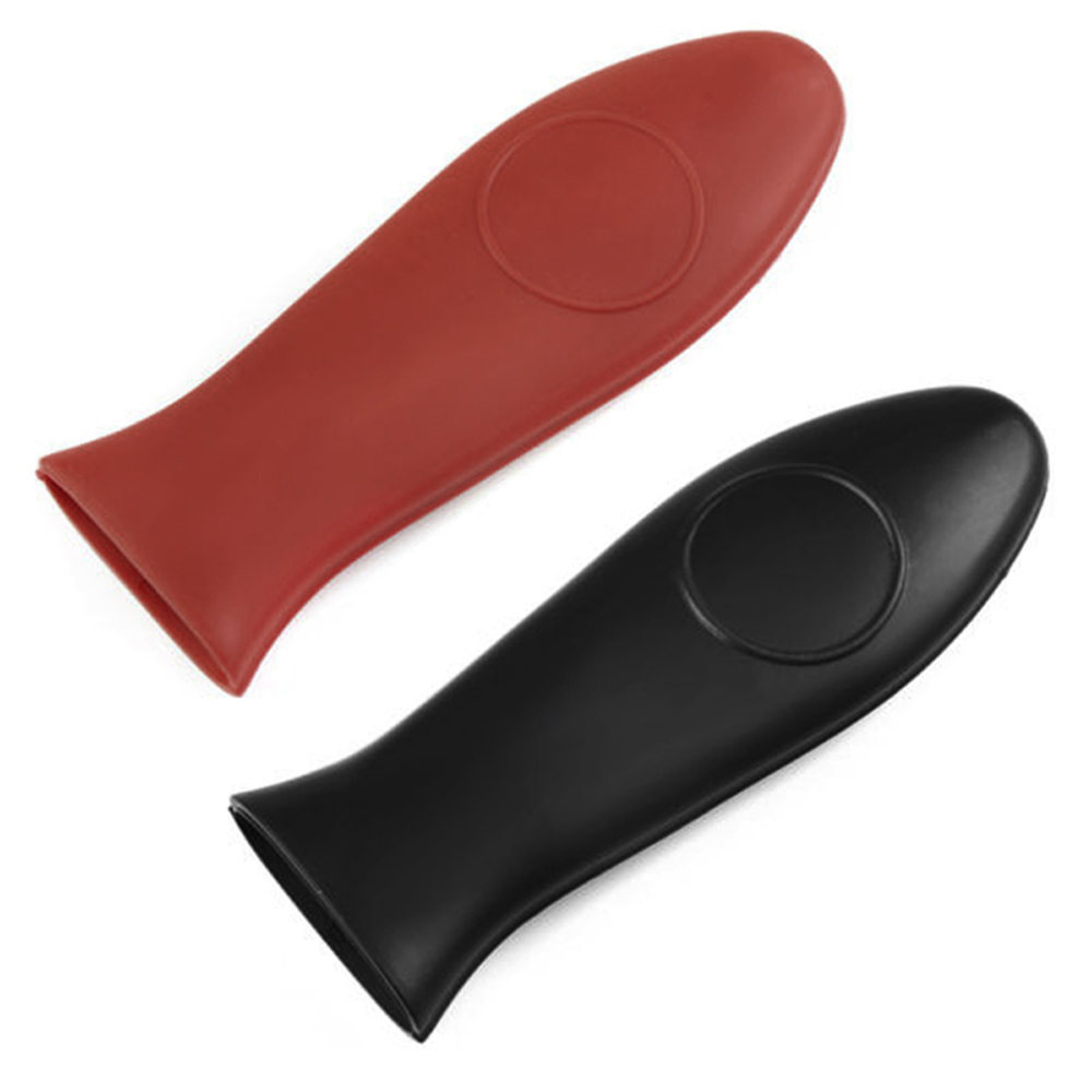 Silicone Cookware Parts -Handle Holder Lodge Sleeve Ashh Cover Grip for Kitchen Pan Hold