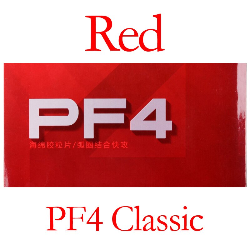 Dhs  pf4-50 bordtennisgummi (orkan 3-50 no.50 høj elastisk rød svamp) original dhs  pf4 -50 ping pong svamp: Pf4 røde med
