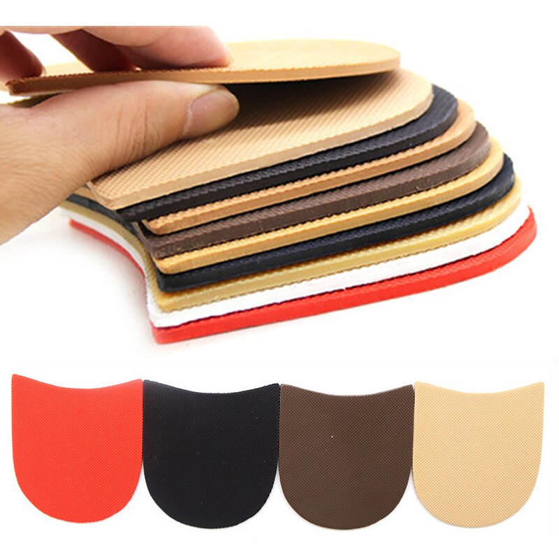 1 Paar Duurzaam Rubber Hak Zolen Unisex Slijtvaste Antislip Schoenen Zool Verlichten Voet Pijn Schoen Pad protectors Schoen Accessoires