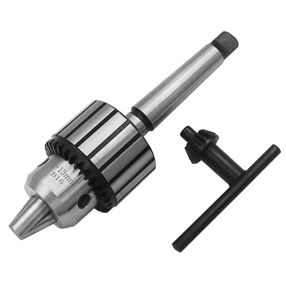 MT2 Shank Lathes Spindle 1-13mm Milling Arbor Keyed Mini Drill Chuck Self Tighten Accessories Power Tools Wrench Industrial
