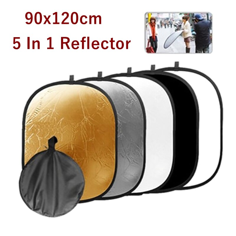 5 In 1 Inklapbare Oval Multi-Disc Licht Photo Studio Accessoires Fotografie Reflector Met Draagtas Draagbare Foto Apparatuur