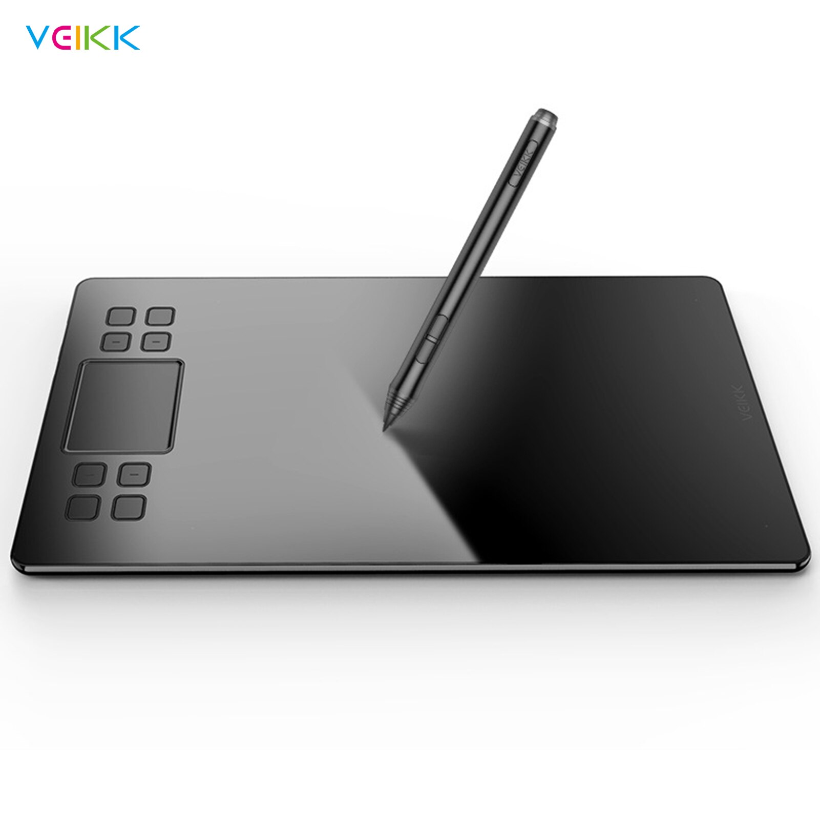 VEIKK A50 Graphics Drawing Tablet 8 Express Keys &amp; Gesture Touch-Pad 8192 Levels Pressure Art Graphics Tablet with Passive Pen