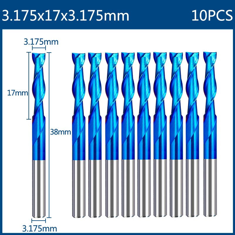 Xcan End Mill Frees 3.175Mm Shank Cnc Router Bit N... – Grandado