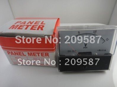 Analoge Volt Voltage Voltmeter Panel Meter Dc 0-15V