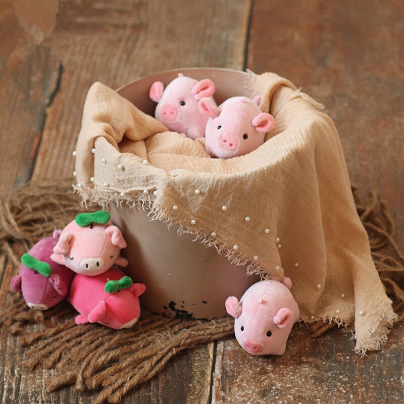 Pasgeboren fotografie props kinderen varkens biggen accessoires pop baby fotografie props