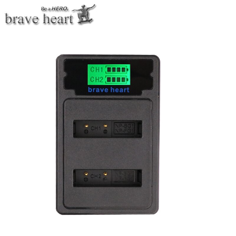 2x bateria NP BG1 FG1 NP-BG1 battery + LCD DUAL charger for SONY DSC-H3 DSC-H7 DSC-H9 DSC-H10 DSC-H20 DSC-H50 DSC-H55 DSC-H70: chagrer only