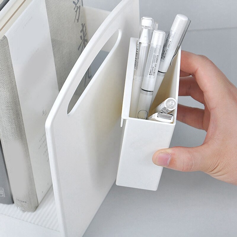 Plastic Boek Stand Houder Kantoorbenodigdheden Penhouder Bureau Boek Organizer Bestand Opbergrek