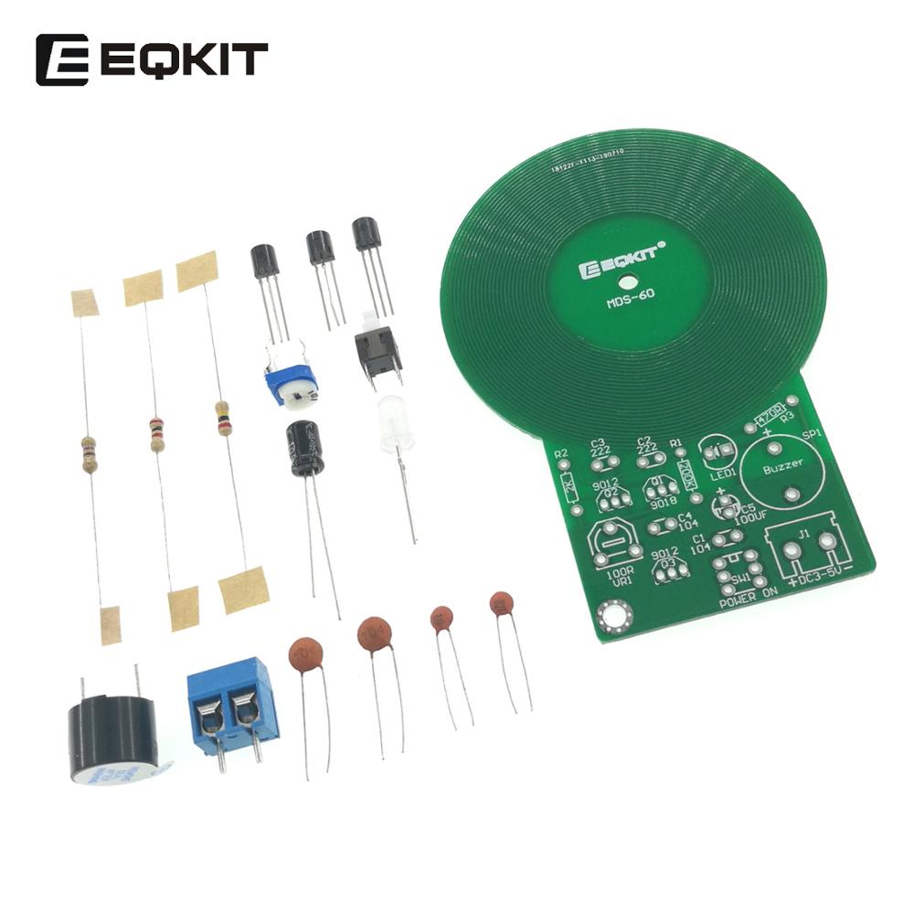 high Metal Detector DC 3V-5V 60mm for Assemble Kit DIY Metal Detector Metal detector Kit Welding Exercise Board for