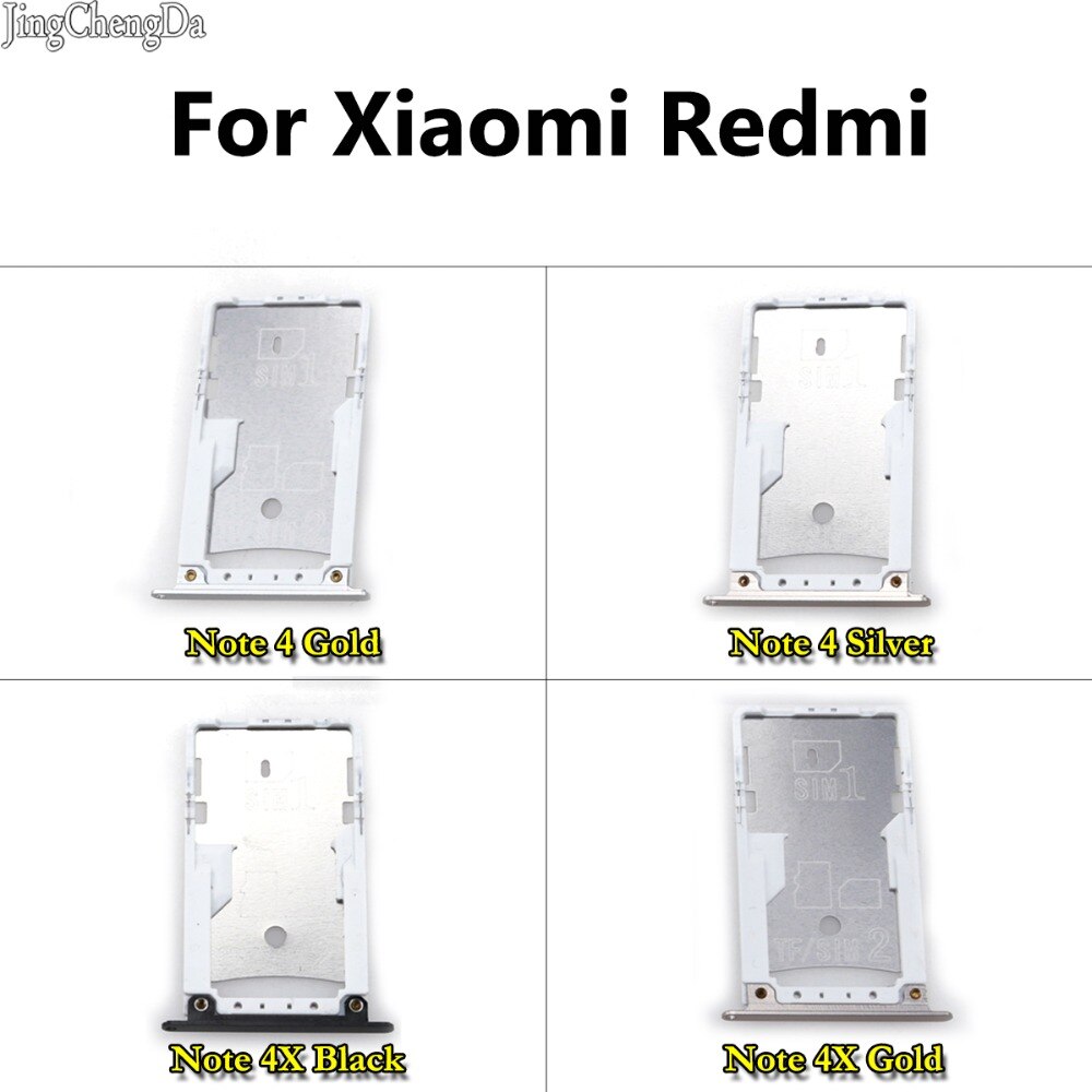 Taca kart Sim JCD dla Xiaomi dla Redmi Uwaga 4/Uwaga 4X Sim + karta SD adapter uchwytu robić gniazda części zamienne