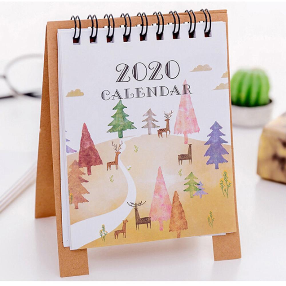 advent calendar Cute Cartoon animal Mini Desk Calendar School Office planner kawaii agenda table calendar office decor FDH: A