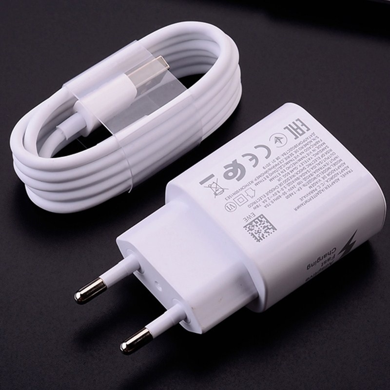 Type C Charge Cable Adaptive Fast Charging Adapter Charger for Samsung Galaxy S20 FE Fan Edition S10 Lite Note 10 Plus M51 A51