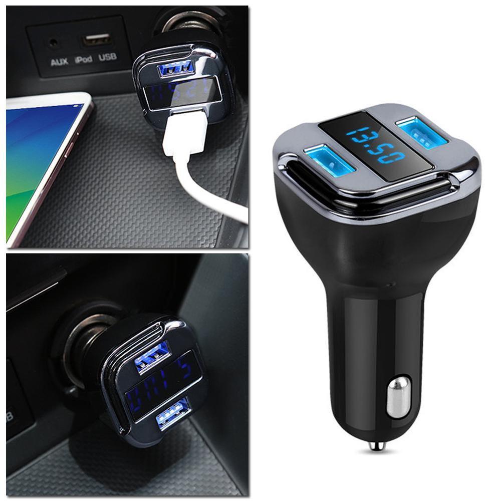 Mini Gps Mobiele App Tracker Locator Dual Usb Car Charger Voltage Monitor Voltmeter Real Time Tracking Device