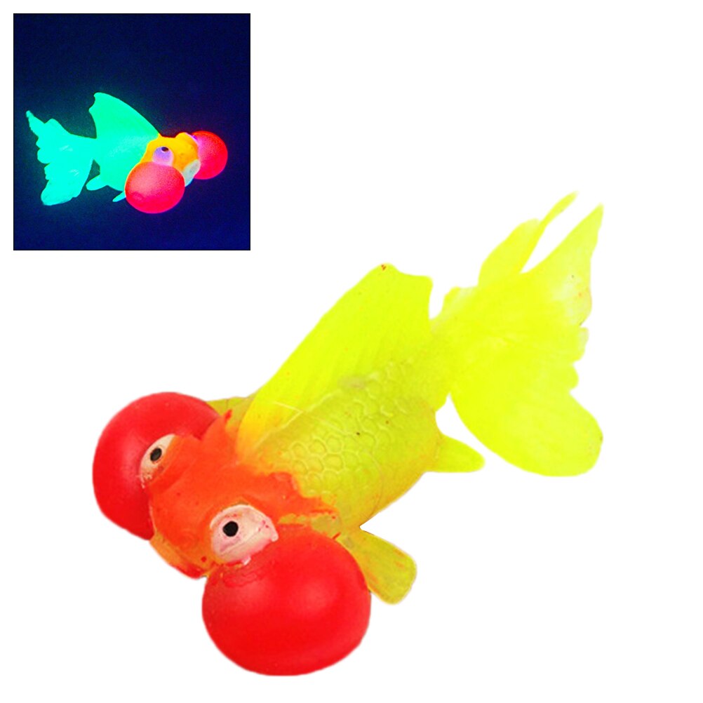 Artificial Fish Tank Aquarium Decoration Glow In The Dark Silicone Fish Tank Ornament Goldfish Aquarium Decor Supplies: 4