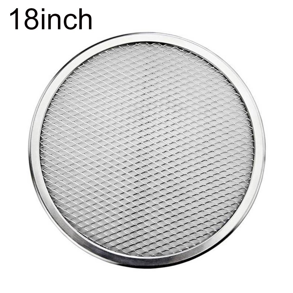 Thickened Pizza Net Plate 16/18/22 inch Aluminum Pizza Screen Baking Plate Pizza Drying Pizza Net Baking Die: 18