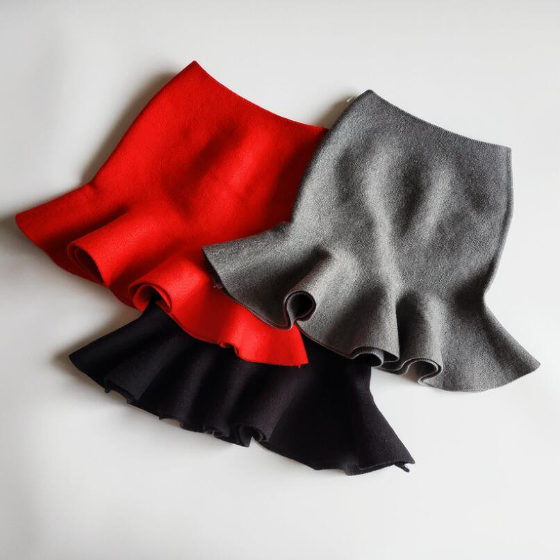 Tutus para bebés de 2 a 10 años, falda de tutú de punto para niñas, faldas sólidas, ropa para niños, JW7648