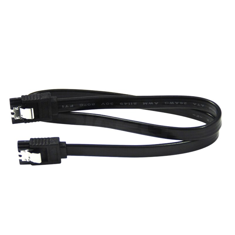 Serielle SATA 3 HDD Daten schwer Antrieb Disk Signal Kabel Schwarz Gerade Hohe Geschwindigkeit 45CM
