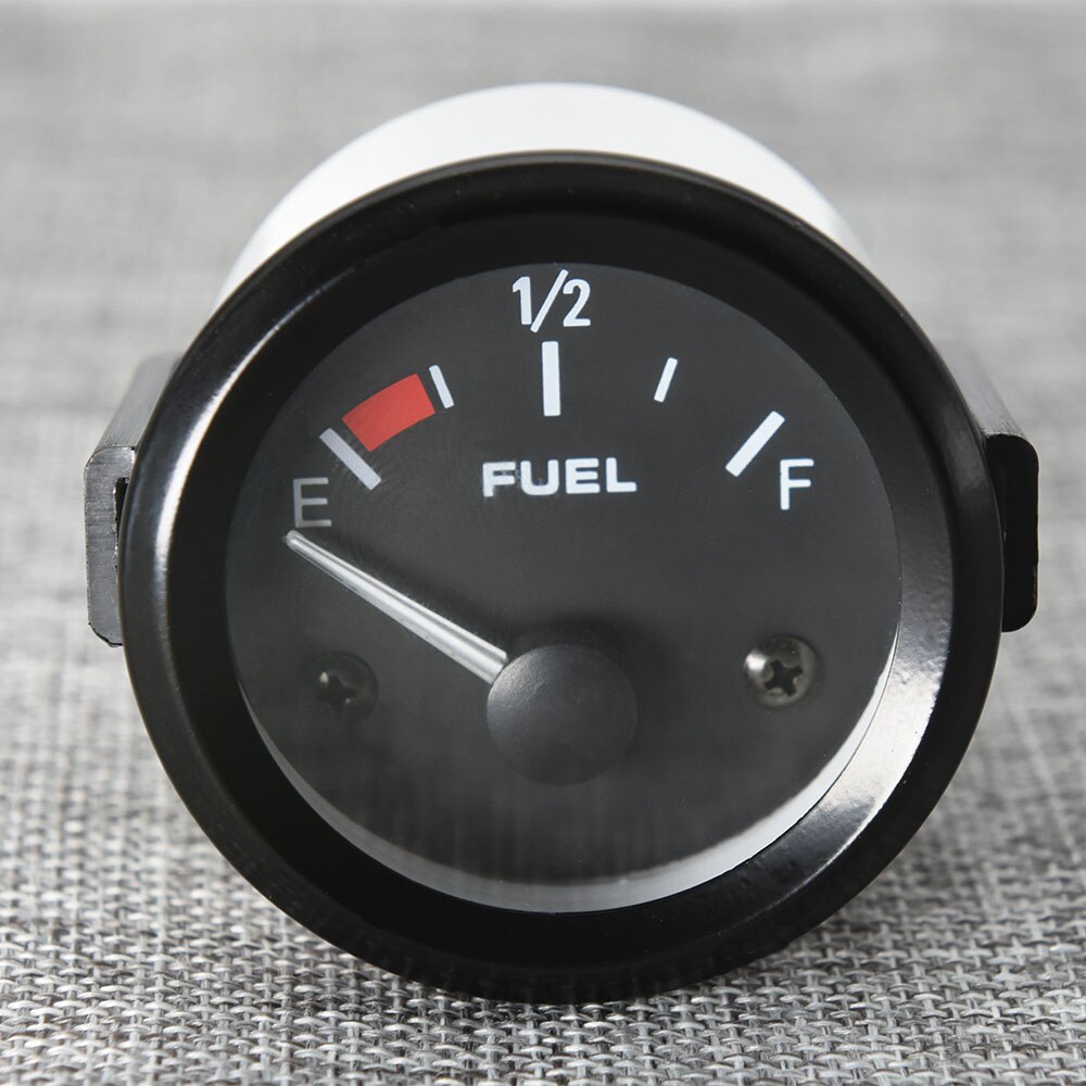 240-33ohm Fuel Level Gauge with Fuel Float Sensor Empty to Full 2" 52MM Fuel Gauge 12V Car Truck Oil Level Indicator Meter