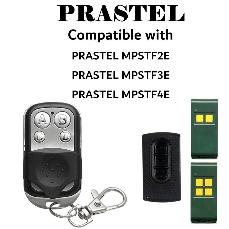 PRASTEL MPSTF2E MPSTF4E remote control 433,92MHz garage door PRASTEL remote control 433mhz