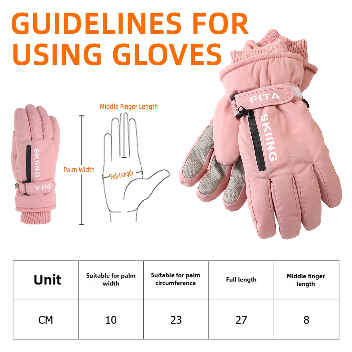 Guantes deportivos de invierno, guantes de esquí táctiles antideslizantes, bolsillo impermeable, accesorios de Snowboard, guantes cálidos para hombres y mujeres, mitones