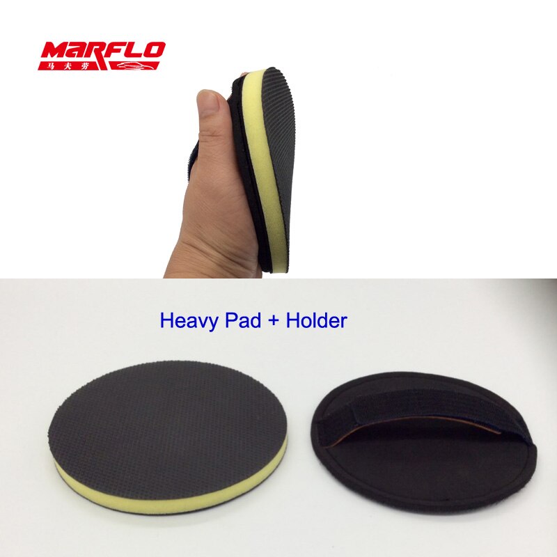 Auto Verf Wax Applicator Magic Clay Pad Holder Gloss Seal Auto Care Detailing Clay Bar Wassen Marflo Door Brilliatech: with Heavy Clay Pad