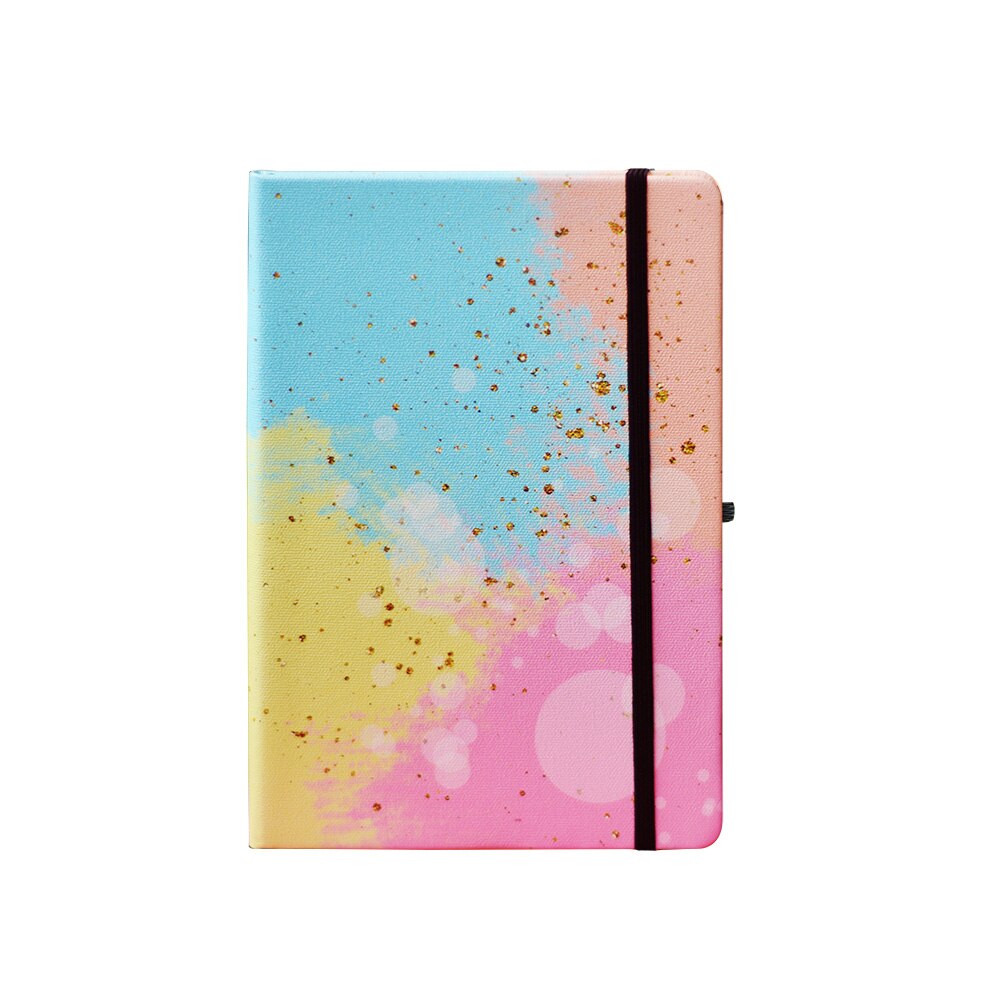 A5 160gsm Bullet Dotted Journal Love Bubble Hardcover Notebook Travel Diary Planner With Back Pocket