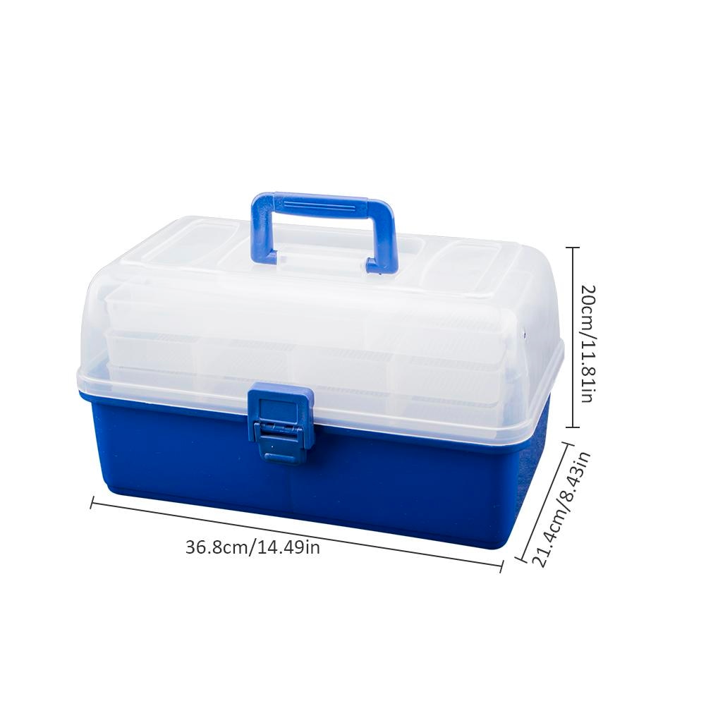 Waterproof Multi Layer Fishing Tackle Box Fly Fishing Storage Case Portable Fishing Gear Storage Box Strong Corrosion Resistant