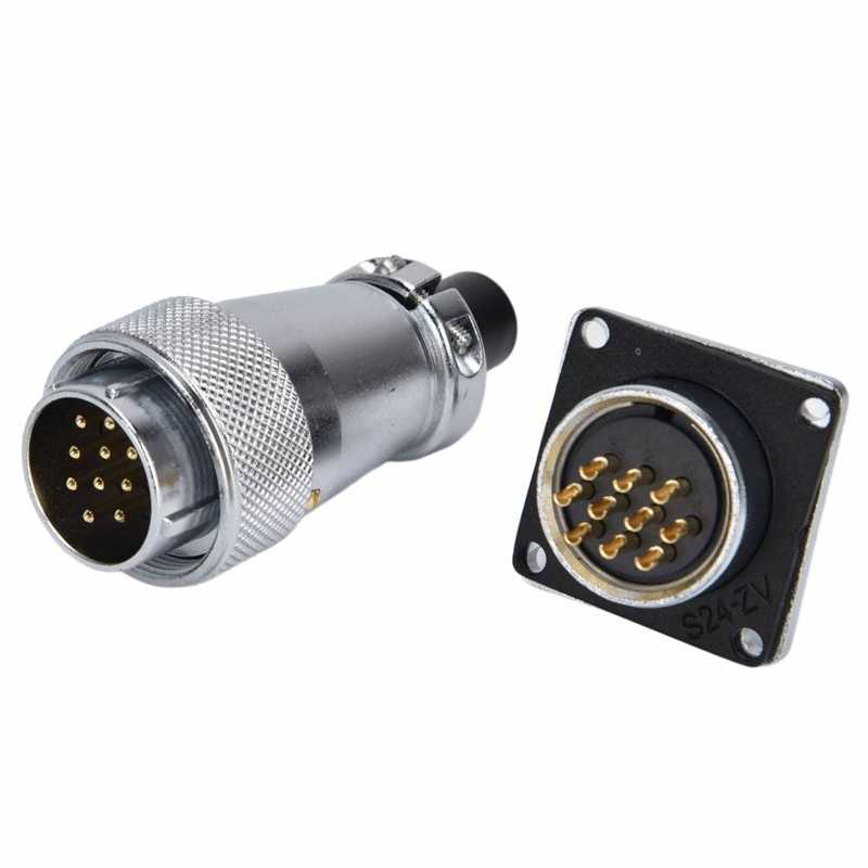 WS24 Aviation Connector Aviation Plug Connector High Temperature Resistance Anti Corrosion for Industrial Needs