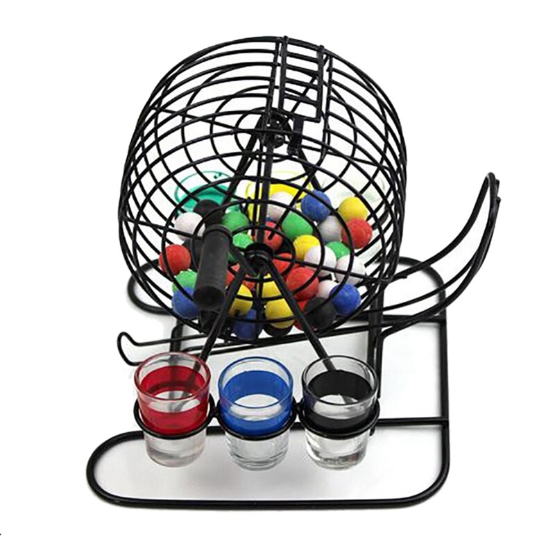 Bingo Lottery Machine Luxury Fun Bar Party Lottery Machine Drinking Game Adult Suitable for Women and Men: Default Title