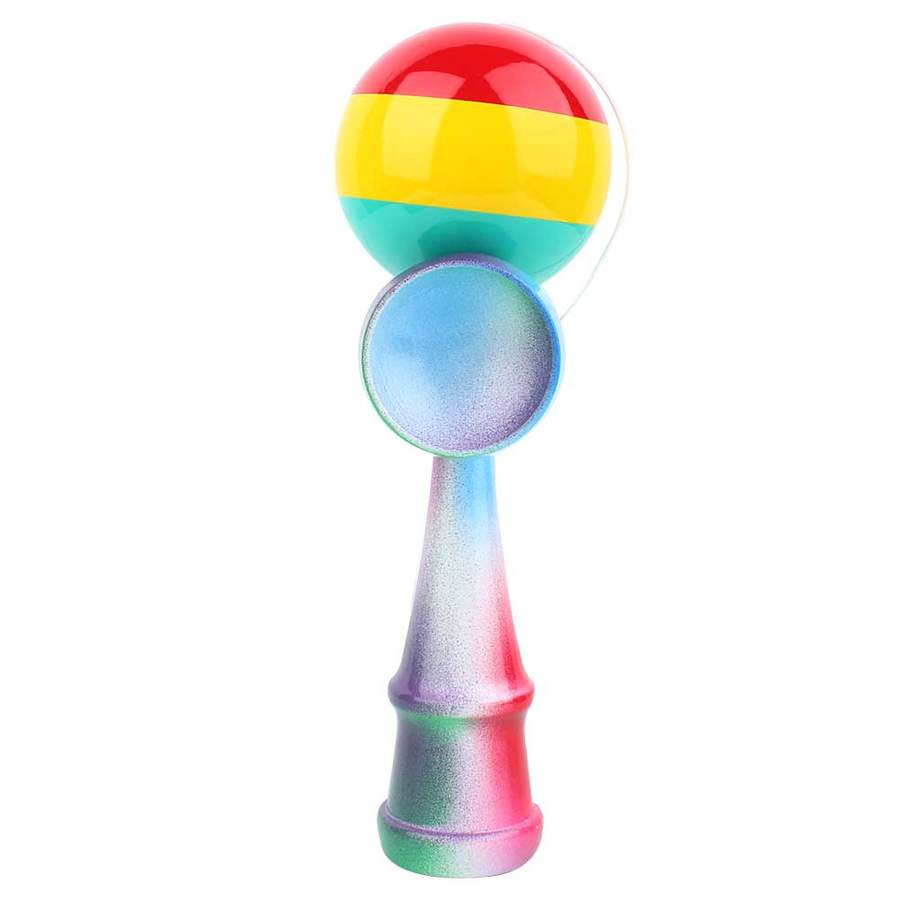 Premium Skill Toy Kendama Wood Toy Wooden for Adults Kids Improving Hand Strengthen Improving Eye Coordination