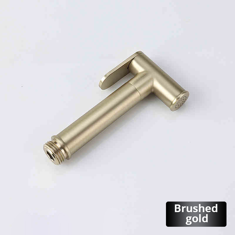 Toalett, bidet, komplett sett med 304 stk., rustfritt stål, nikkel, bærbar bidetrenser, metallisk toalett, nikkel: Burgunder