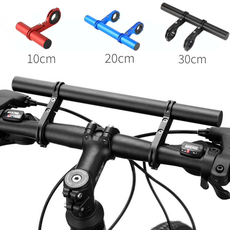 Soporte extendido para manillar de bicicleta de montaña, soporte de expansión de luz delantera de aluminio, extensor de Ciclismo de Carretera, 10/20/30cm