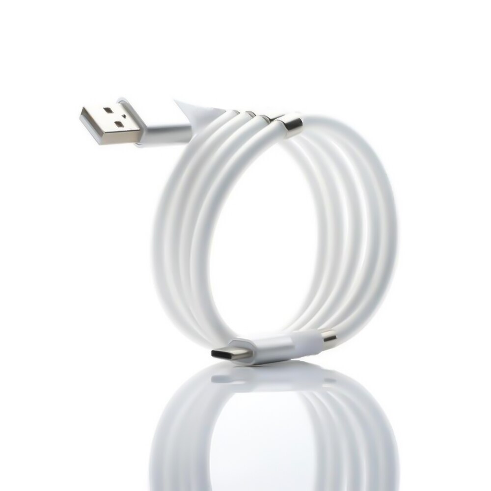 Magnetic Attraction supercalla USB Cable Charging For Mobile Phone Fast Charge Micro USB Type C Cable Charger Magnet USB-C Cord: White / For Micro