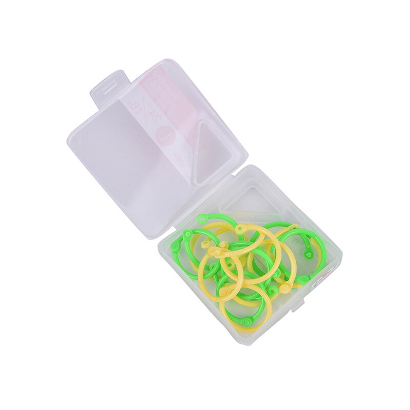 1 Box Plastic Ring Binder For Spiral Notebook Diary Loose Leaf Book Binding DIY