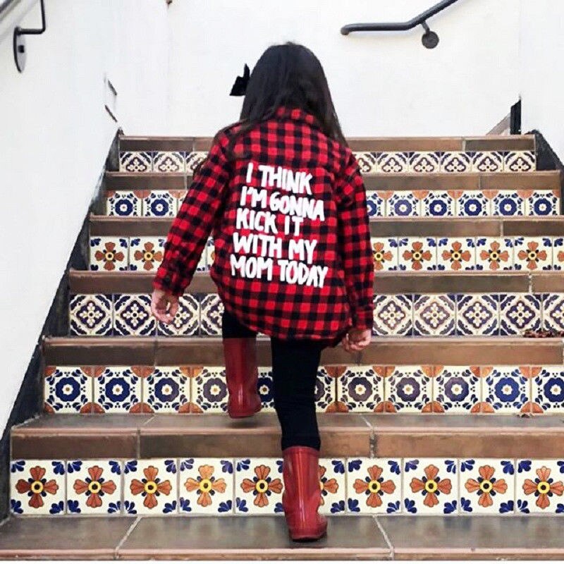 1-7y bebê crianças menino meninas manga longa t camisa plaids topo blusa roupas jaqueta