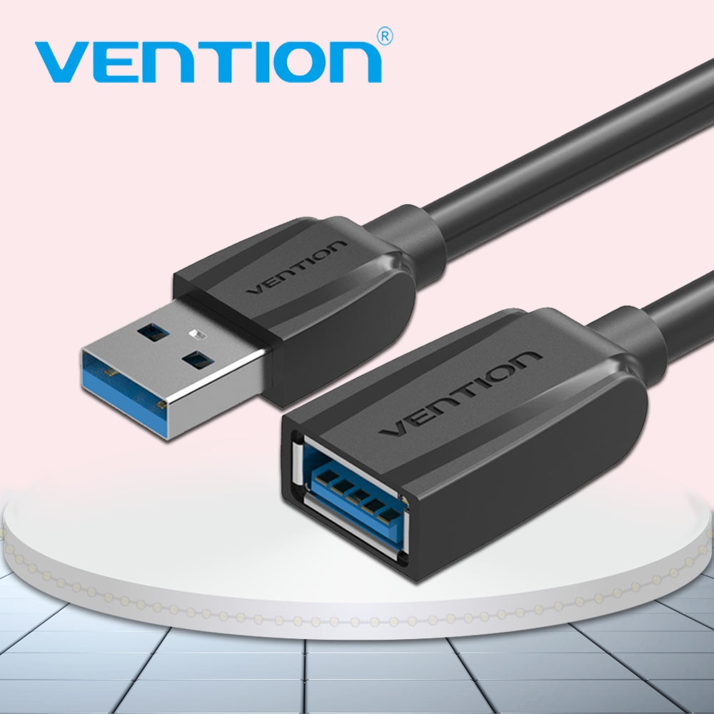 Cable de extensión USB Vention, Cable USB 3,0 para Smart TV PS4Xbox One SSD, USB 3,0 2,0 para Extender el Cable de datos, Mini Cable de extensión USB