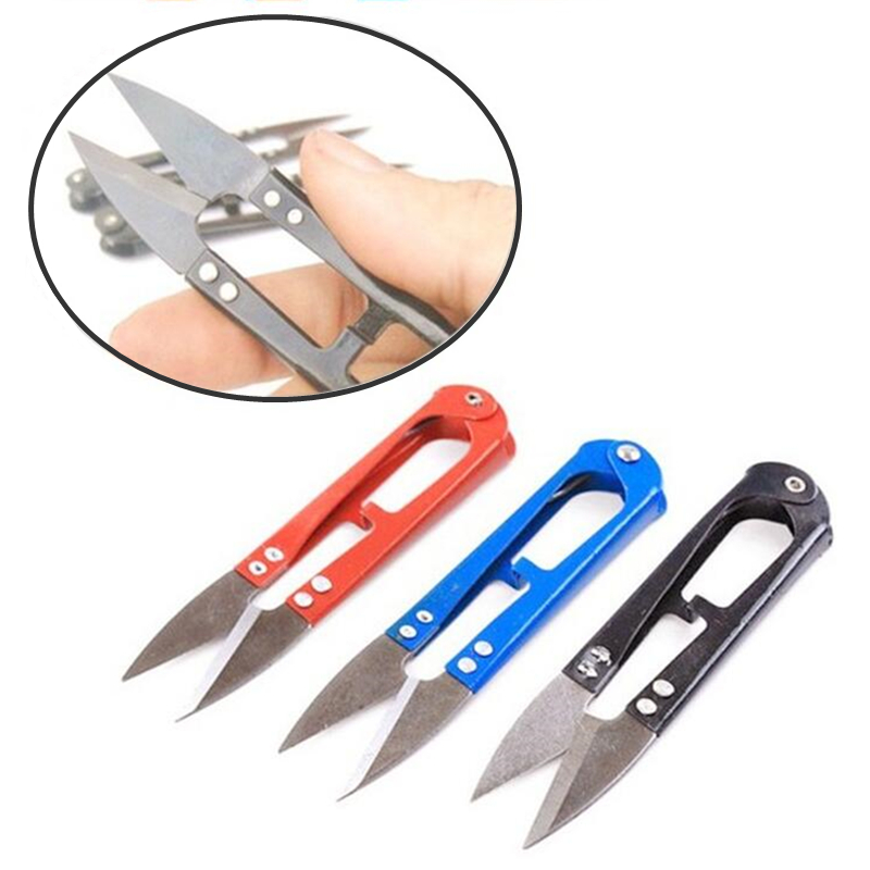 1 Stuks U-vorm Vissen Schaar Mini Vis Schaar Borduren Toepassing Schaar Vislijn Cutter Gereedschap Vissen Accessoires