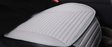 Easy Clean Not Moves Car Seat Cushions,universal Pu Leather Non Slide For Lada Granta Seat Cover Water Proof X2 X30: gray seat 1pcs