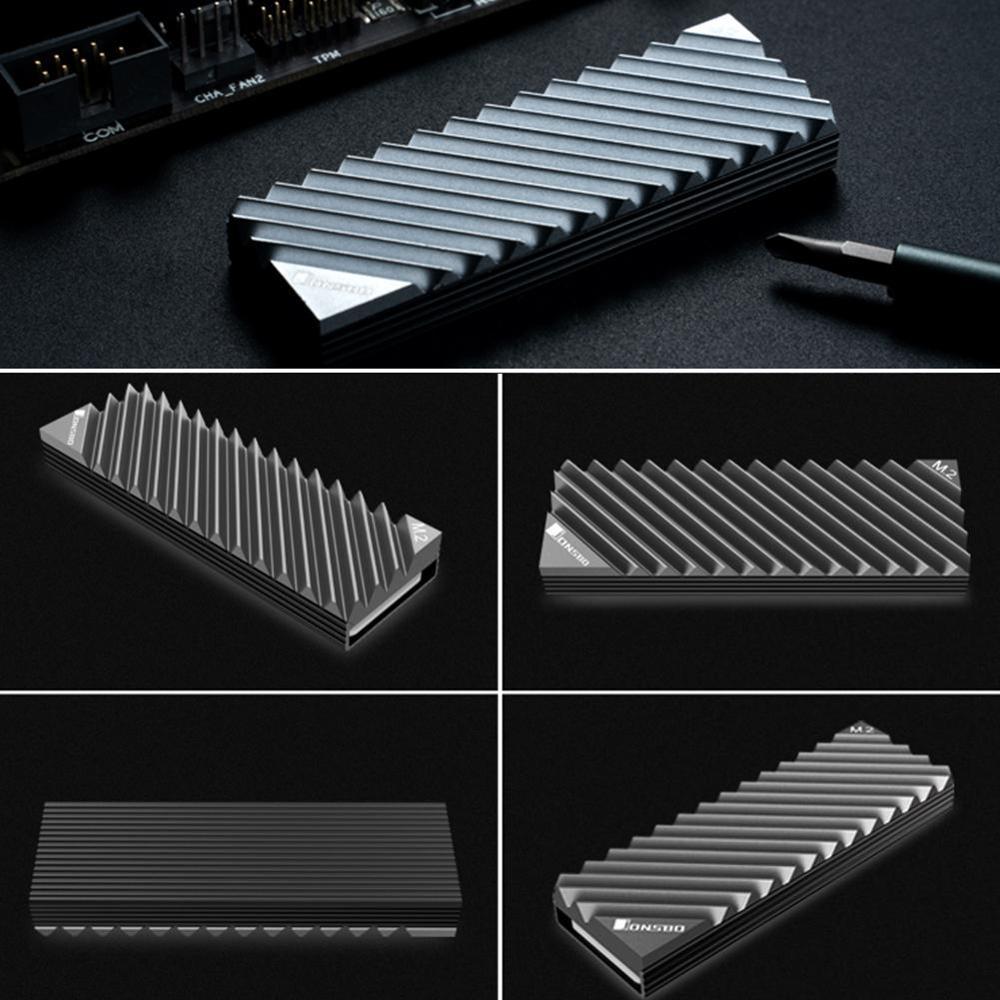 M.2 2280 SSD Hard Disk Aluminum Alloy Heat Dissipation Heat Pad For Desktop Fin Sink PC Thermal with S0B9