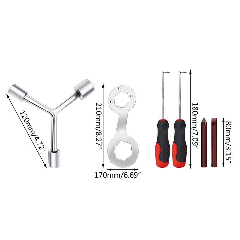 Lavadora, tornillo, desmontaje, reparación, llave de tubo, herramienta especial para lavadoras, gancho de arrastre, herramienta de ahorro de mantenimiento interior