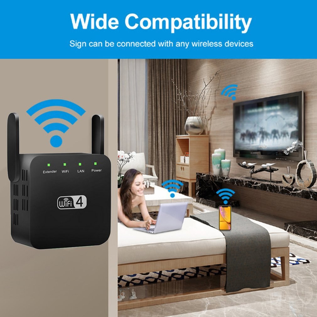 300Mbps 2.4Ghz Wireless WiFi Repeater Router Long Range Extender Signal Booster WiFi Repeater Long Range Extender