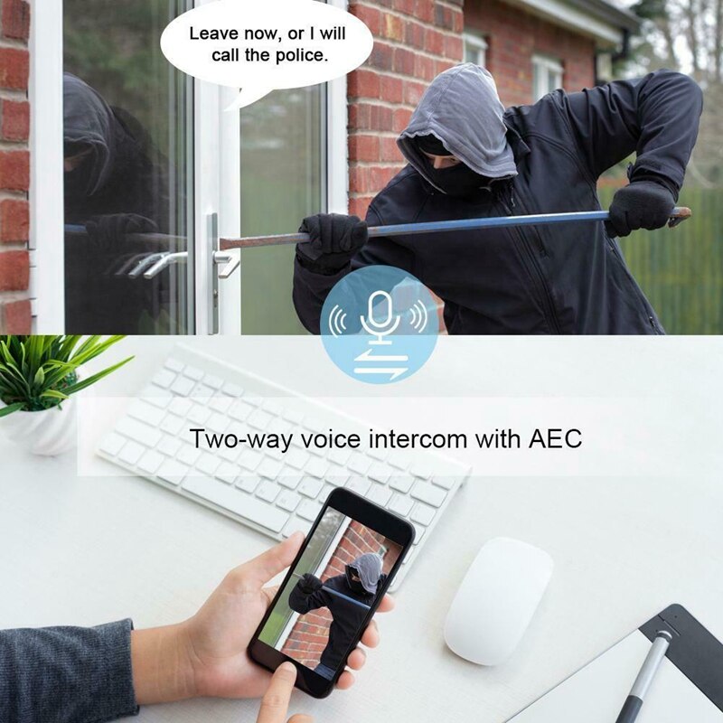 1080P Wifi Hd Draadloze Pir Monitor 2-Weg Intercom Camera Video Deurbel Werk Met Tuya Smart Leven Deur bell