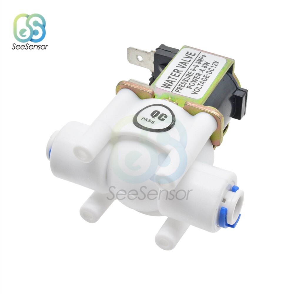 1/4" Plastic Solenoid Valve 12V 24V Magnetic Washing Machine Dispenser Drinking Water Pneumatic Pressure Controller Switch