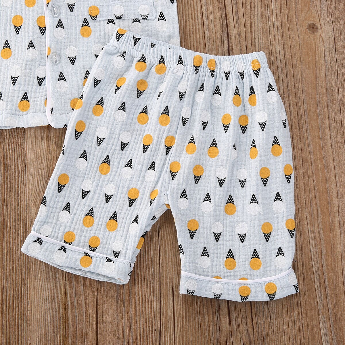 1-6t zomer peutermeisjesjongens katoenen linnen comfortabele korte mouwen tops shorts sets pyjama outfit nachtkleding