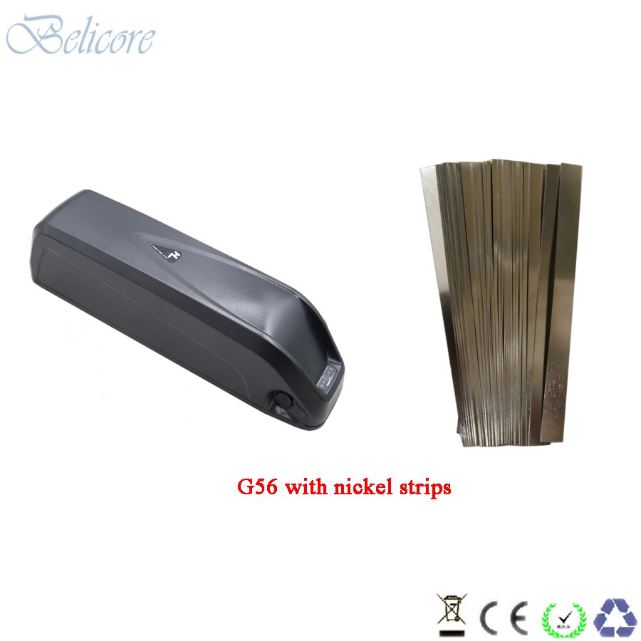 Neue hailong hai batterie fallen 36v 48v 52v leere ebike batterie fallen unten rohr batterie Kasten 80 stücke zellen: 52V G56 mit Nickel